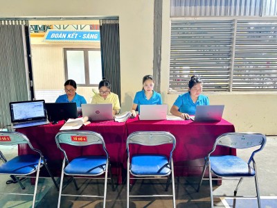 TRƯỜNG MẦM NON VÕ NGUYÊN GIÁP TÍCH CỰC HỖ TRỢ CÔNG TÁC KHÁM SỨC KHỎE CHO NHÂN DÂN