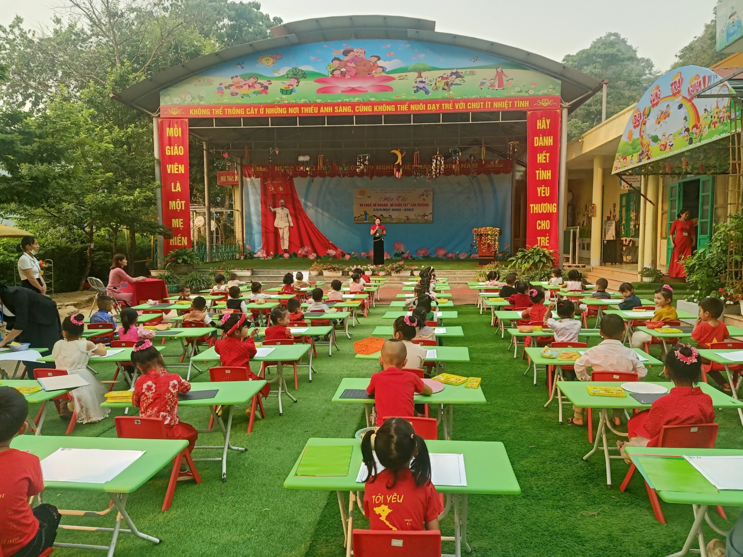 HỘI THI " BÉ KHỎE- BÉ NGOAN- BÉ KHÉO TAY" CẤP TRƯỜNG NĂM HỌC 2022-2023